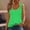 Green, variant on Titcea Womens Tops V Neck Sleeveless Solid Color Printed Casual Tank Top Beach Vacation Going Out Tops