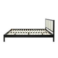 thumbnail image 3 of Pemberly Row Solid Wood Rattan Headboard King Bedframe - Black, 3 of 15