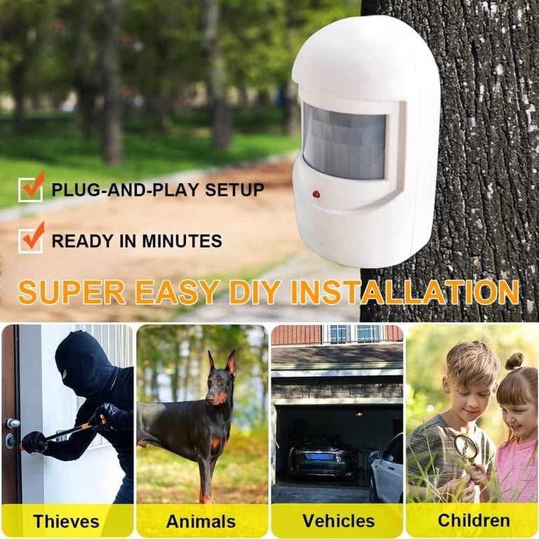 Peduu Wireless Driveway Motion Sensor Alarm photo 4