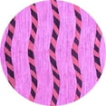 thumbnail image 1 of Ahgly Company Indoor Round Abstract Purple Modern Area Rugs, 5' Round, 1 of 4
