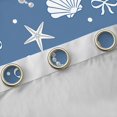 thumbnail image 4 of Manfei 3D Cartoon Shell Print Blackout Curtains,Ribbon Dreamy Bowtie Window Curtains Pack of 2 (38x45 Each), 4 of 6