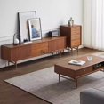 thumbnail image 3 of Mueble de TV de órgano minimalista italiano de diseño, mueble de TV de boj de lujo ligero para sala de estar de madera maciza, 3 of 3