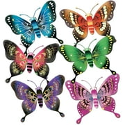 Beistle 5" Majestic Butterflies; Assorted 12/Pack 50720