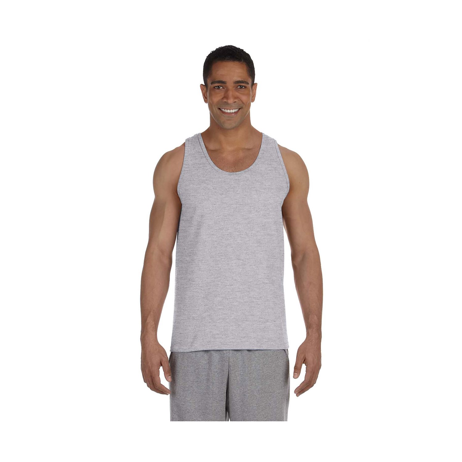 Gildan Mens Preshrunk Banded Bottom Hem Tank Top Style G2200