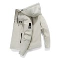 thumbnail image 5 of Chaqueta con capucha para hombre, abrigo de algodón a prueba de viento con cremallera, parka gruesa y cálida, estilo informal, novedad de invierno, 2024, 5 of 5