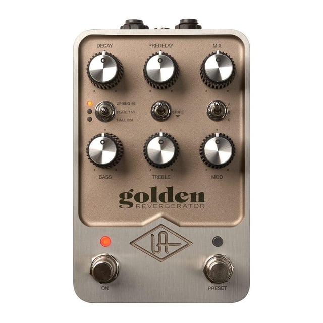 Pedal de reverberación Universal Audio UAFX Golden con efectos vintage