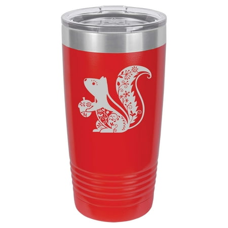 

Tumbler Stainless Steel Vacuum Insulated Travel Mug Fancy Squirrel (Red 20 oz)