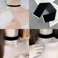 thumbnail image 6 of HOOUN Adjustable Choker Neckband Black Necklace Strap Jewelry Choker Velvet Fashion-Width 2cm, 6 of 9