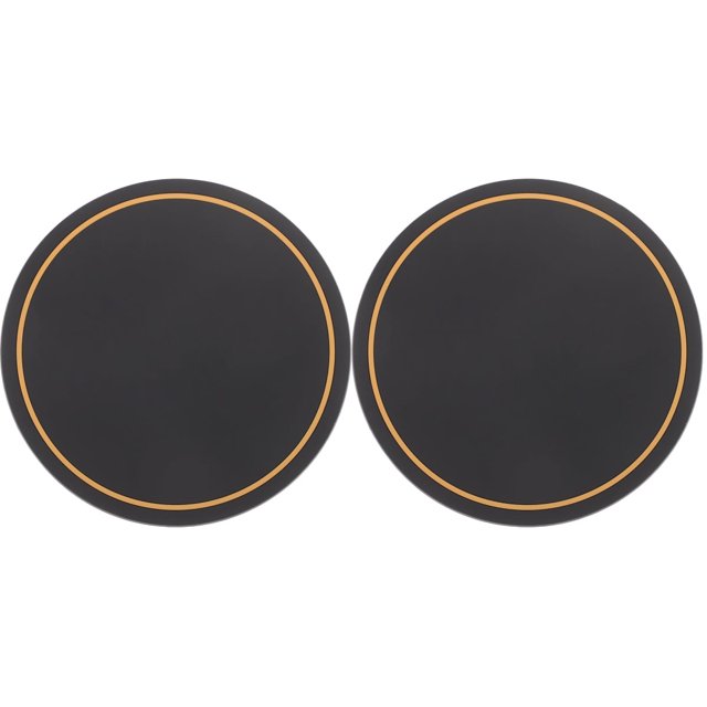 2 posavasos de goma con aislamiento térmico, redondos, resistentes al calor, almohadillas para tazas
