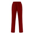 thumbnail image 4 of Htigea Clearance Womens Sweatpants Wide Leg High Waisted Lounge Pajamas Pants Comfy Workout Loose Pants with Pockets Clearance Sale Wine,L, 4 of 6