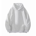 thumbnail image 2 of pstuiky mangas largas para hombre, Sudadera deportiva con bolsillo y manga larga de color liso para hombre, estilo moderno, con cuello alto top de hombre xxxl, 2 of 6