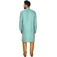 thumbnail image 3 of SKAVIJ Kurta Pyjama Set for Men Indian Traditional Wear Turquoise M, 3 of 6