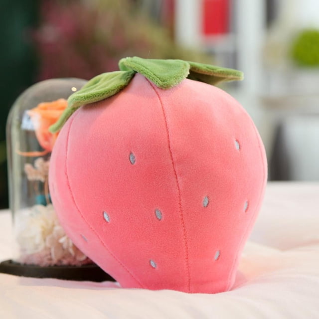 Muñecos de peluche de 20cm para niños, Serie de frutas, fresa, plátano, naranja, manzana, sandía, zanahoria, cereza, juguetes de peluche suaves, regalo