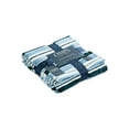 thumbnail image 1 of Chaps Solid Silky Soft Flannel Fleece Throw Blanket Navy 50” X 70” (One Size), 1 of 4