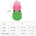 thumbnail image 2 of Unique Bargains Dog Socks Non-Slip Frog Pattern Socks  4 Pcs Pink Green S, 2 of 7