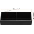 thumbnail image 2 of PATIKIL Plastic Tea Box, 2 Compartments Tea Bag Organizer Coffee Bag Storage Container for Kitchen Pantry Cabinet Countertop, Black, 2 of 5