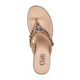 thumbnail image 4 of CLIFFS BY WHITE MOUNTAIN Bailee Women's Thong Sandal, Natural/Woven, 7.5 M, 4 of 5