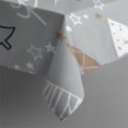 thumbnail image 5 of Gray Christmas Tree Pattern Square Tablecloth,Waterproof Square Table Cover,Wipeable Spillproof Washable Table Cover for Home Kitchen Party Decor 42"X42"(107x107cm), 5 of 6