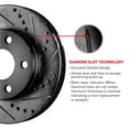thumbnail image 4 of R1 Concepts Front Rear Brake Rotor Kit |Brake Rotors| Brake Disc |Drilled and Slotted WHPN2-75000, 4 of 5