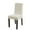 White-1Pc, variant on TETOU 1Pc Waterproof Dining Room Chair Cover Stretch Jacquard Parson Chair Slipcover Protector for Home Restaurant Banquet -Dark Gray