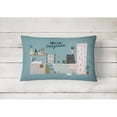thumbnail image 2 of Carolines Treasures CK7565PW1216 Black Chow Chow in Bathtub Canvas Fabric Decorative Pillow 12H x16W multicolor, 2 of 4