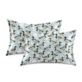 thumbnail image 3 of Ryvnso Satin Pillowcase Ducks Snowflake Pillow Cases Standard Size 26x20in, 3 of 6
