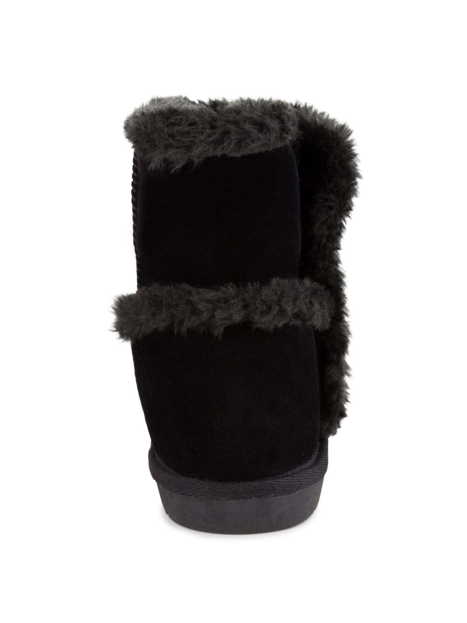 SUGAR Womens Black Comfort Poppy Round Toe Snow Boots 8 M