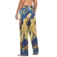 thumbnail image 5 of JSTEL Octopus Van Gogh Men's Sleepwear Mens Pajama Pants Bottoms with Pockets, XXL, 5 of 6