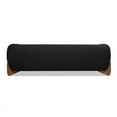 thumbnail image 3 of Jennifer Taylor Home Alpine 90.5" Modern Scandinavian Boucle Minimalist Round Arm Sherpa Sofa, Ebony Black, 3 of 7