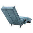 thumbnail image 5 of Massage Chaise Lounge, Modern Linen Upholstered Electric Recliner Chair with Ergonomic Backrest and Stable Steel Legs, Comfy Single Sofa Chair Leisure Lounge Chair for Living Room Bedroom, Blue, 5 of 7