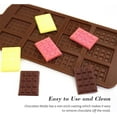 thumbnail image 4 of RV Moldes de chocolate, mini moldes de silicona para chocolate, molde de fondant antiadherente de 12 cavidades, fácil de desmoldar, para chocolates caseros, bombones, dulces, gofres, decoración de pasteles Rojo Verde, 4 of 5