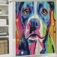 thumbnail image 6 of Autua Colorful Dog Pop Art Home Bathroom Shower Curtain 100% Polyester Fabric with Hooks 60"x72, 6 of 7