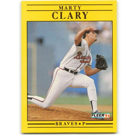 1991 Fleer Baseball #686 Marty Clary UER  Atlanta Braves