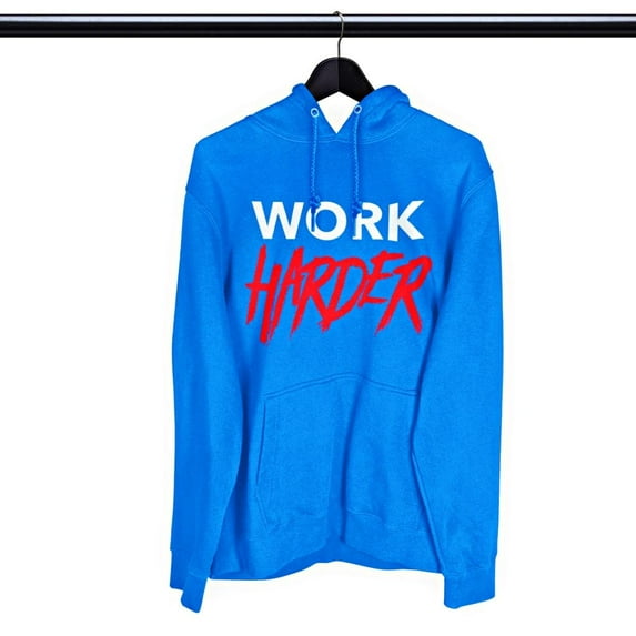 WORK HARDER Heavy Blend Graphic Hoodie