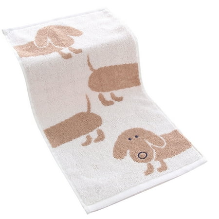 Goocheer Baby Face Cloth, Kids Cartoon Dog Print Water Absorbent Bath