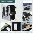 thumbnail image 5 of Women’s Wallet RFID Blocking PU Leather Magnetic Snap Zipper Coin Pocket 7 Card Slots Perfect Gift for Her Cute Border Collie, 5 of 8