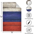 thumbnail image 5 of Russian Flag Wooden Tea Towels Set of 6 Kitchen Dish Cloth with Hanging Loop, 18"x28"Lint-Free Absorbent Towel for Kitchen Drying Wiping and Cleaning, 5 of 7