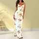 thumbnail image 1 of Vestido ceñido al cuerpo con estampado floral ajustado para mujer vestido largo Sexy ropa diaria FLhrweasw Nuevo, 1 of 9