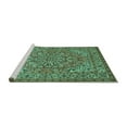 thumbnail image 2 of Ahgly Company Machine Washable Indoor Rectangle Persian Turquoise Blue Traditional Area Rugs, 2' x 4', 2 of 4