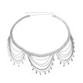 thumbnail image 1 of Multi-layer Leaf Charm Body Chain Belly Chain Adjustable Waist Chain Body Jewelry, 1 of 8
