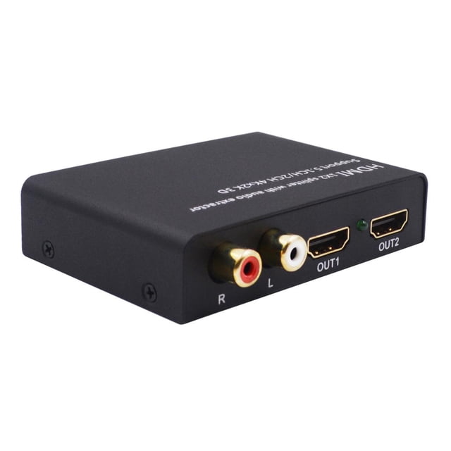 Splitter 1x2 2Port Hub Repetidor Amplificador Soporte 4K 3D 1080p para DVD Baoblaze Switter Splitter HDMI