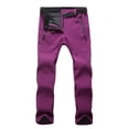 thumbnail image 2 of Pantalones De Esquí Para Mujer Softshell Grueso Para Viajes Senderismo Púrpura Rojo Sunnimix pantalones de mujer, 2 of 8