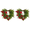 2Pcs Farmhouse Valentine Heart Wreath#20, variant on Newly Launched! Farmhouse Valentine Heart Wreath Artificial Red Roses Berry Decorations Holiday Hanging Ornament - Long-Lasting No-Maintenance Photo Wall Focal Point Decor