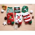 thumbnail image 3 of 6 Pairs Christmas Socks Fuzzy Socks for Women Winter Warm Soft Non Skid Slipper Socks Cozy Socks Crew Socks Christmas Gift, 3 of 8