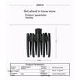 thumbnail image 5 of Pinzas para el pelo antideslizantes de plástico grande, pinza para el pelo con dientes interiores para mujeres y niñasNegro brillante2pcs, 5 of 5