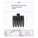 thumbnail image 5 of Pinzas en forma de garra para el cabello antideslizantes de plástico, pinzas para el cabello con garra brillante, abrazadera con dientes internos para mujeres y niñas(Negro)(2 piezas), 5 of 5
