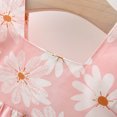 thumbnail image 4 of Atogsazn Baby Girl Clothes Toddler Casual Floral Short Sleeve Floral Dress Fashion Flowy Dresses 02-Pink 18-24 Months, 4 of 9