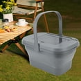 thumbnail image 3 of Foldable Camping Storage Basket, Large Capacity Outdoor Organizer Box for Picnic BBQ Car, 3 of 8