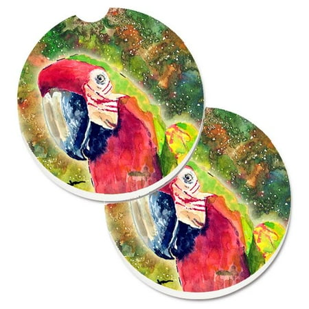 

Parrot Parrot Head Set of 2 Cup Holder Car Coaster
