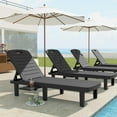 thumbnail image 2 of Poteban Oversized Outdoor Chairse Lounge Chair，Extra Widen Chaise with Cup, 2 of 6